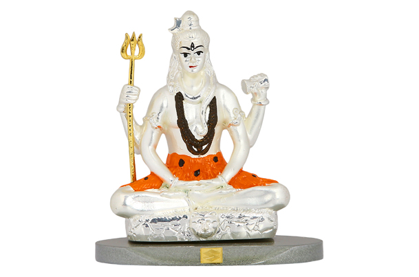 God Idol - Shiva (Silver Plated) | Orange