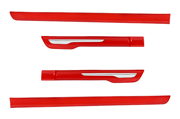 Body Side Moulding (Fire Red with Chrome Insert) | New Celerio