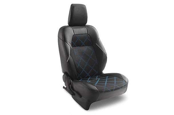 Seat Cover - Cross Burnout Highlight (PU) & Fabric | Swift (Z Variant) 