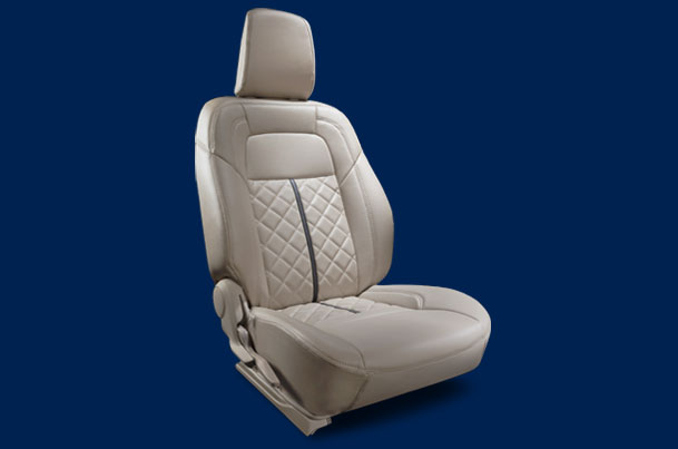 Seat Cover - Caramel Brick Highlight (Premium PU) | Dzire (L Variant)