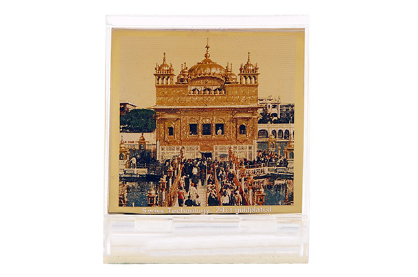 Dashboard Frame Golden Temple Acrylic 24k Gold Plated