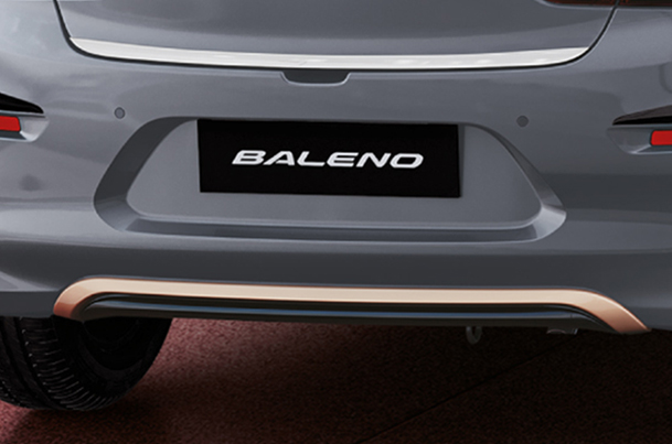 Rear Skid Plate (Beige Insert + Midnight Black) | New Baleno