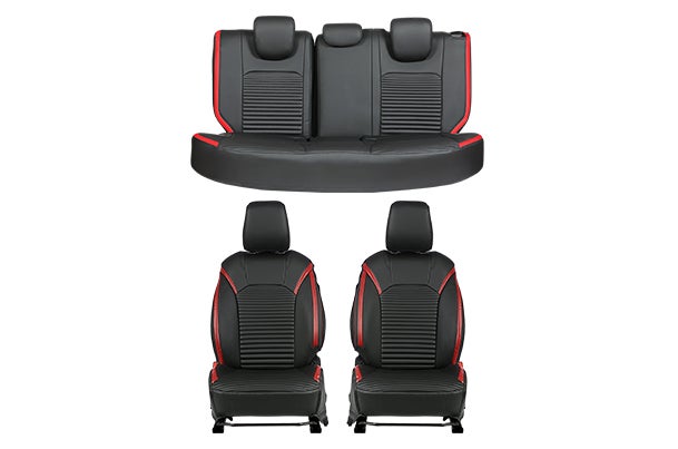 Buy Power Scales Red Finish Sleeve Seat Cover | Fronx 990J0M74TS3