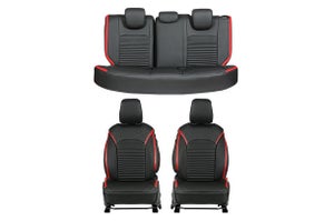 Power Scales Red Finish Sleeve Seat Cover | Fronx