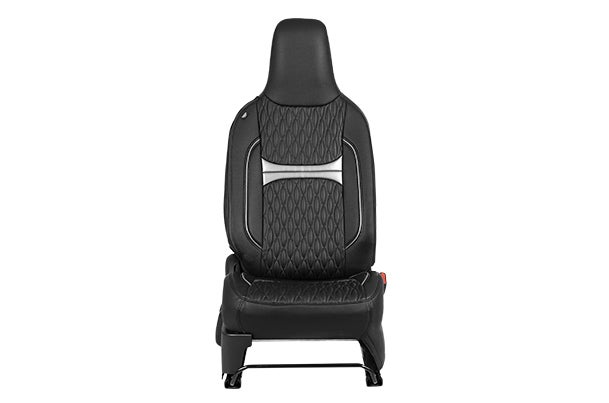 Seat Cover Black Dew Drops Silver Highlight | WagonR (V/Z/Z+)