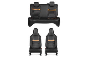 Seat Cover Sunset Orange Grooves Finish  | Alto K10 CNG (L/V/V+)