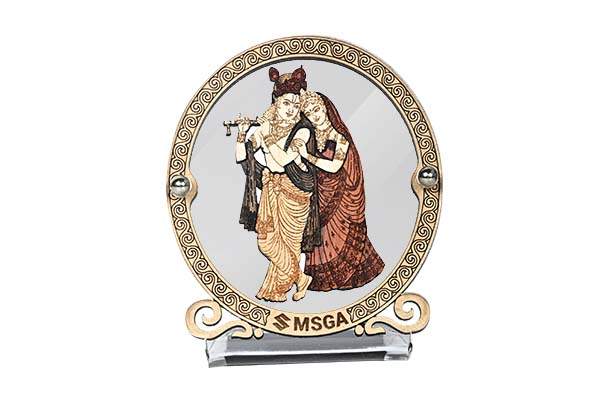 Buy Radha Krishna | Wooden Crafted Dashboard Frames 990J0M999KQ