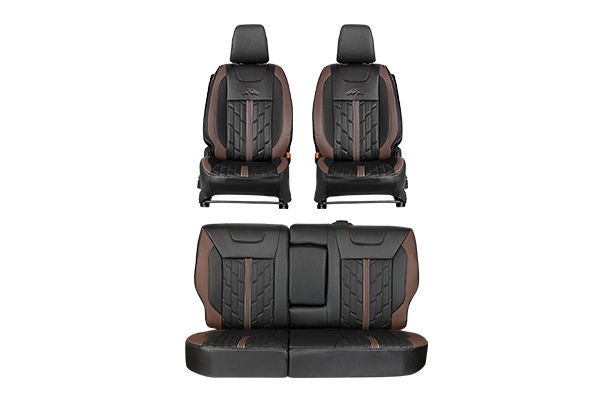 Seat Cover Premium Expedition Brown Finish| Brezza (Z+/Z/V Variant)