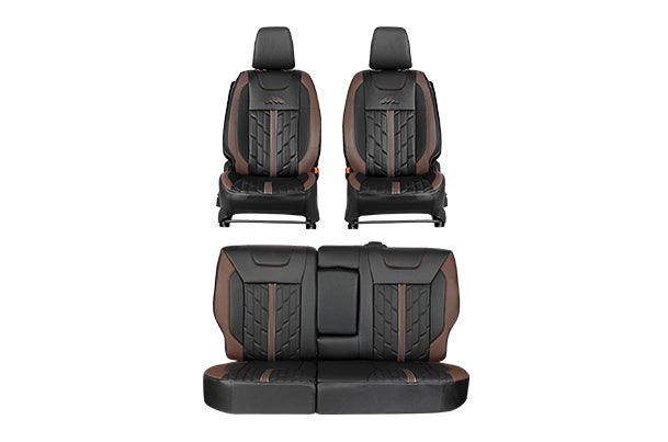 Seat Cover Premium Expedition Brown Finish| Brezza (Z+/Z/V Variant)