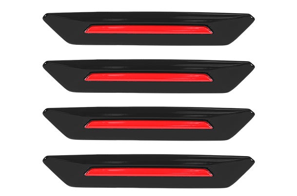 Wheel Arch Garnish - Bluish Black & Sizzling Red Finish | Victoris