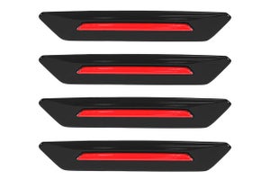 Wheel Arch Garnish - Bluish Black & Sizzling Red Finish | Victoris
