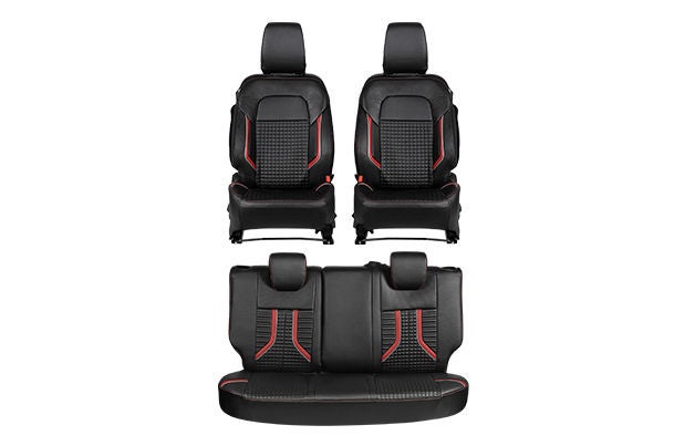 Red Circuit Launch Finish Seat Cover | New Swift (V/ L Variant)