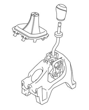 LEVER ASSEMBLY GEAR SHIFT CONTROL (CHROME/BLACK)