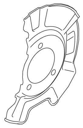 COVERBRAKE DISC DUST RIGHT HAND SIDE