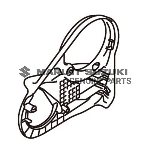 COVERFRONT RECLINING OUTSIDE RIGHT HAND SIDE (BLACK)