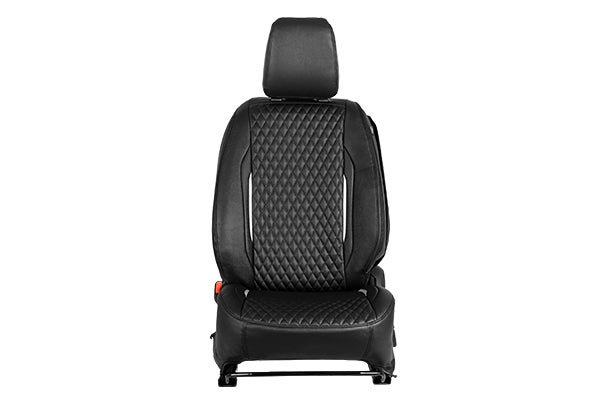 Premium Silver Finish Prism Seat Cover | Brezza (V Variant)