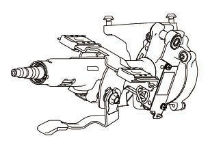 SHAFT ASSEMBLY STEERING COLUMN UPPER WITH O MOTOR