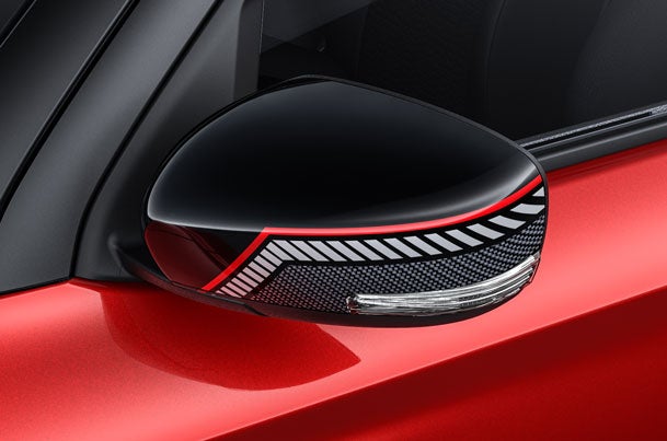 ORVM Auto Cover - Carbon Sprint - Grey Stripes (Winker)| New Swift (Z+/Z/V)