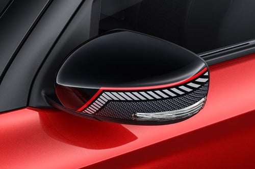 ORVM Auto Cover - Carbon Sprint - Grey Stripes (Winker)| New Swift (Z+/Z/V)