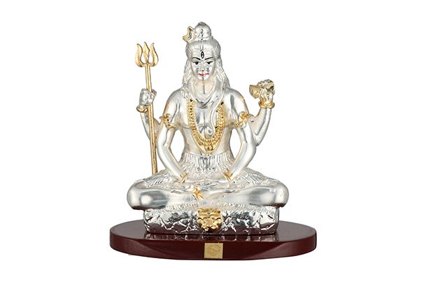 God Idol - Shiva (Silver Plated) | Gold