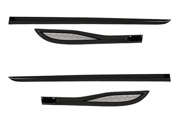 Body Side Moulding (Bluish Black + Glistening Grey Insert) | New Baleno