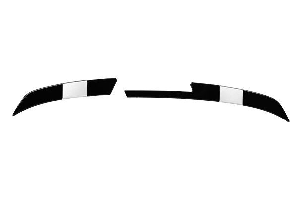 Rear Upper Spoiler Extender - Gloss Black & Premium Silver Finish | Brezza