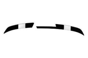 Rear Upper Spoiler Extender - Gloss Black & Premium Silver Finish | Brezza