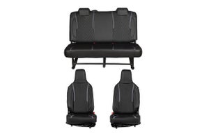 Seat Cover Black Stellar Quilted Finish | EECO (5 Seater)
