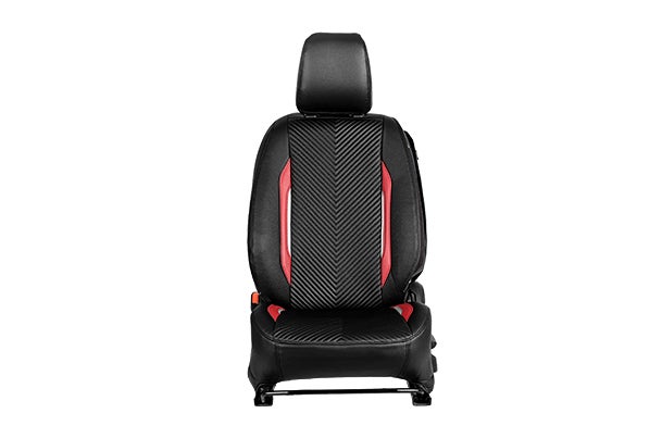 Urban Drift Red Highlight Seat Cover | Brezza ( L Variant)