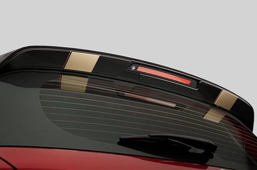 Image of Rear Upper Spoiler Extender - Gloss Black & Sherwood Brown Finish | Brezza