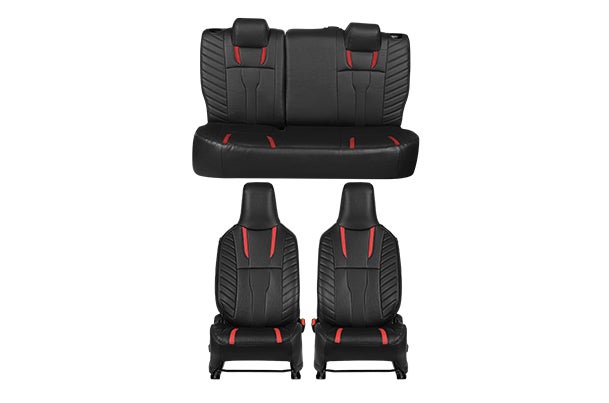 Seat Cover Premium Red Dash | Celerio (V/Z/Z+)