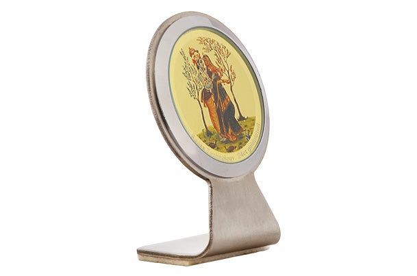Dashboard Frame - Radha Krishna (Metallic) 24k Gold Plated