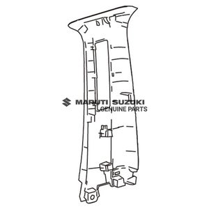 TRIM CTR PILLAR UPPER RH