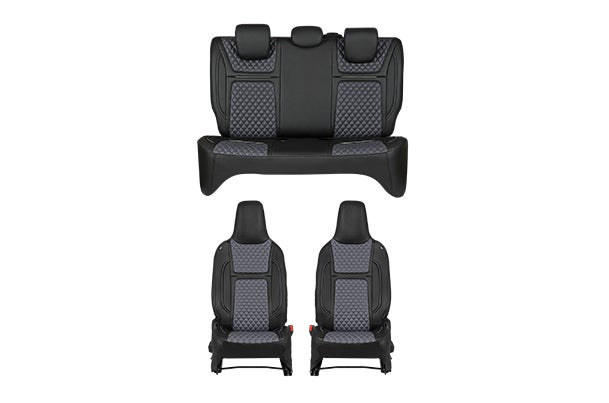 Seat Cover Grey Lining Bevel Finish | Alto K10