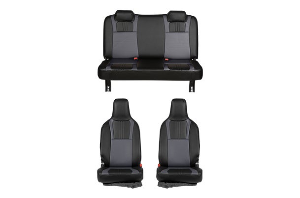 Seat Cover Triad Black Lining Grey Finish | EECO (5 Seater)