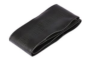 Steering Wheel Cover - Premium Leather (Black)