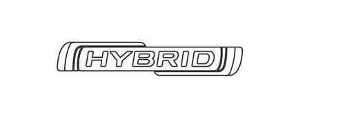 EMBLEMREAR (HYBRID) (CHROME/BLACK)