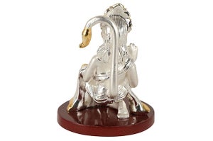 God Idol - Hanuman (Resin) | 24k Silver Plated
