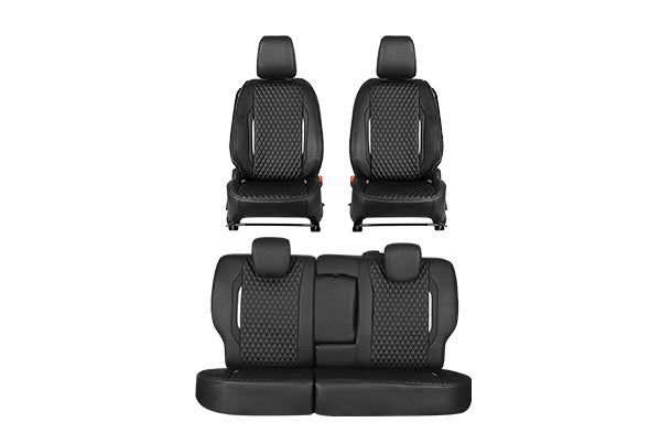 Seat Cover Premium Silver Finish Prism| Brezza (Z+/Z/V Variant)