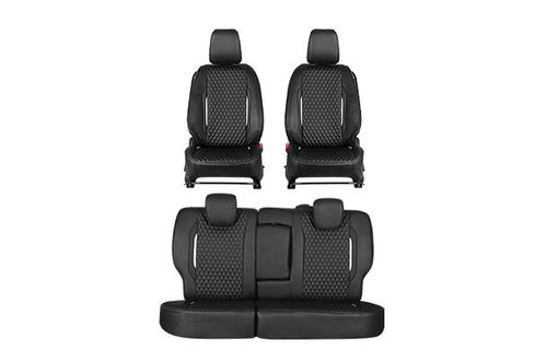 Seat Cover Premium Silver Finish Prism| Brezza (Z+/Z/V  Variant)