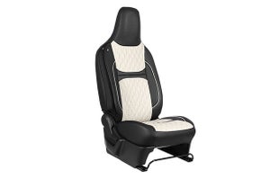 Seat Cover Beige Dew Drops Black Highlight | WagonR (V/Z/Z+)