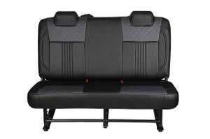Seat Cover Grey Cross Black Lining Finish | EECO (5 Seater)