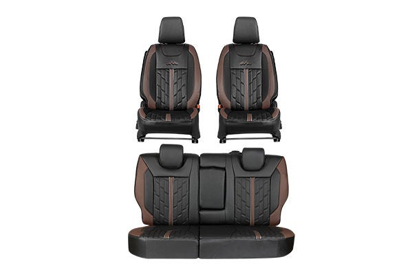Seat Cover Premium Expedition Brown Finish| Brezza (L Variant)
