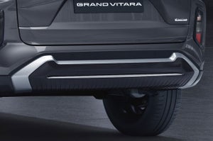 Rear Skid Plate - Black + chrome | Grand Vitara (Sigma, Delta, Zeta, Alpha Variant)
