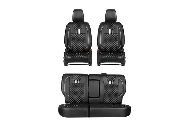 Buy Seat Cover Triad Lining Silver Finish| Brezza (L Variant