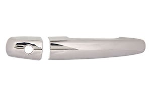 Door Handle Garnish - Dual Key Hole (Chrome) | Dzire