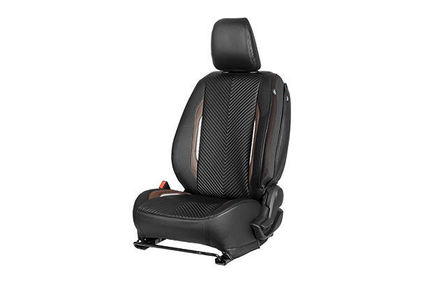 Urban Drift Brown Highlight Seat Cover | Brezza ( L-Turbo Variant)