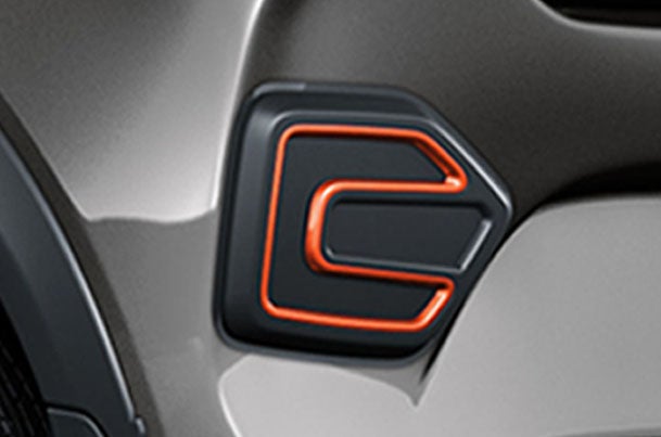 Rear Bumper Garnish - Midnight Black & Paprica Orange | New Alto K10