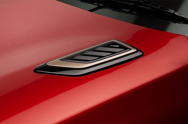 Hood Garnish - Gloss Black & Sherwood Brown Finish | Brezza