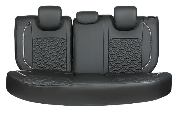 Crystal Cross Silver Finish Sleeve Seat Cover | Fronx